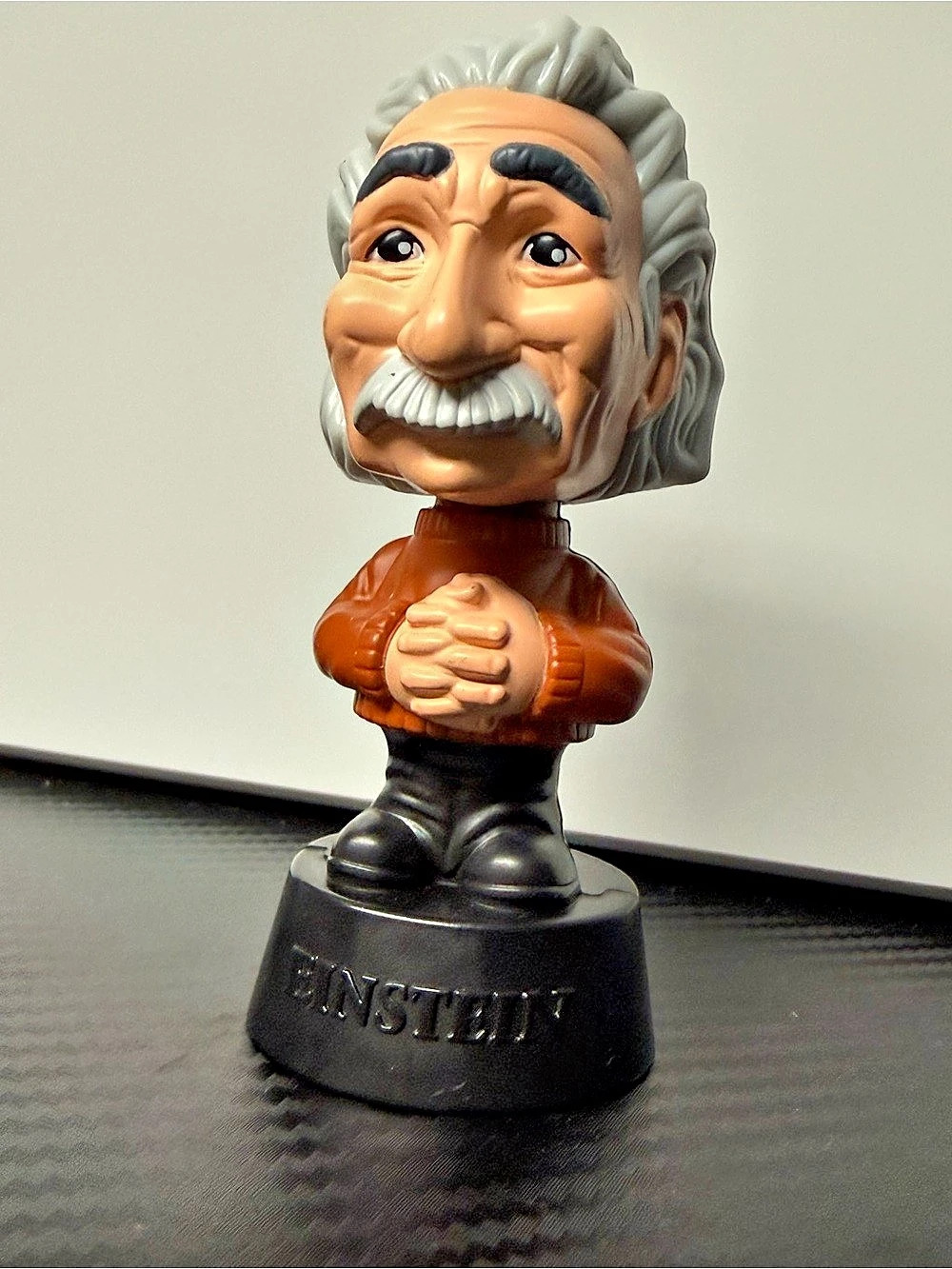 McDonald's Night at the Museum Albert Einstein Bobblehead Black & Orange